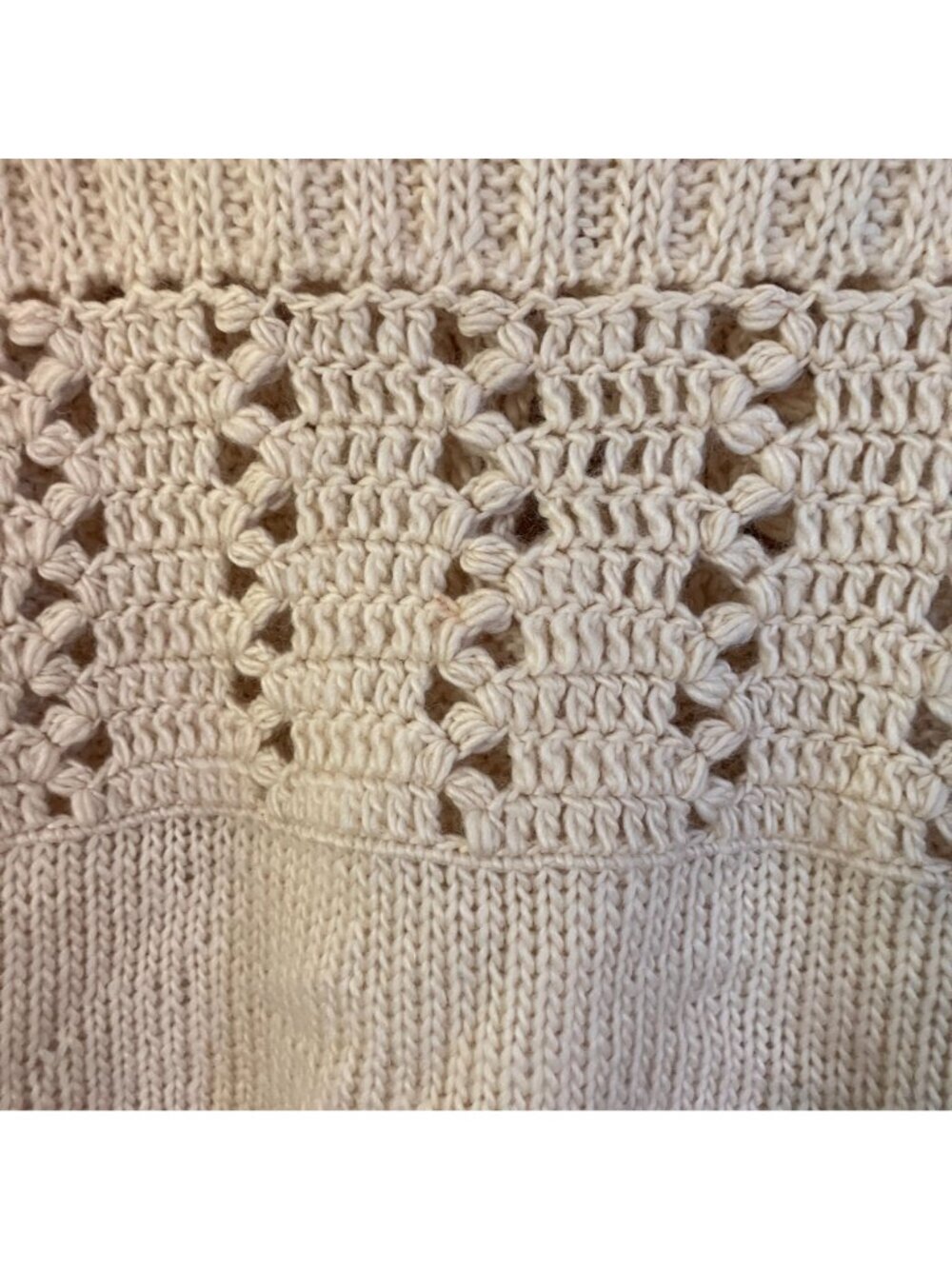Anthropologie Womens Sleeping On Snow Wool Poncho Sweater Small OS Beige SP EXC - Picture 5 of 12